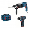BOSCH ZESTAW PROFESJONALNEGO INSTALATORA GBH 2-28 DFV + GSR 10,8-2-LI + L-BOXX