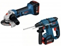 BOSCH ZESTAW DO PRACY NA WYSOKOŚCI 18 V-LI 2x2,6Ah + L-BOXX + ZESTAW KIBICA