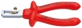 KNIPEX SZCZYPCE DO ŚCIĄGANIA IZOLACJI NASTAWNE 160MM Cr 1000V PCW
