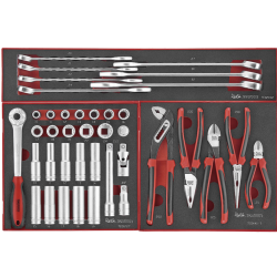 TENGTOOLS TCW707EV WÓZEK NARZĘDZIOWY Z ZESTAWEM NARZĘDZI 240EL.