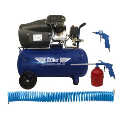 ADLER AD400V-50-3 KOMPRESOR POWIETRZA 230V 400 l/min 50l + AKCESORIA