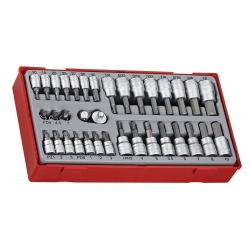 Teng Tools TTBS35 – Zestaw nasadek trzpieniowych HEX, TX, PH, PZ 1/4