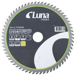 LUNA TARCZA PILARSKA 216x30x1,8/1,3mm 64Z EXTRA THIN