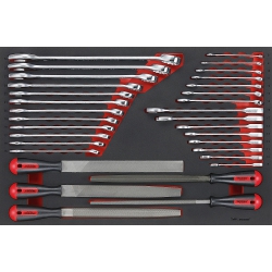 TENGTOOLS TTEX32 ZESTAW KLUCZY I PILNIKÓW 32PC