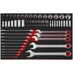 Teng Tools TTEAF62 – Zestaw kluczy i nasadek calowych 1/4