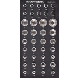 Kraftwerk 105.301.006 – nasadki ½″, zestaw 38 szt., EVA 20×40 cm