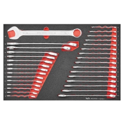 TENGTOOLS TTESP31A ZESTAW KLUCZY PŁASKO-OCZKOWYCH 31PC