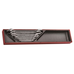 TENGTOOLS TTX6607 – Zestaw kluczy płaskich stałych 7 el. (calowe)