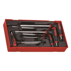 Teng Tools TTHEX7AF – Zestaw 7 kluczy sześciokątnych L calowych z kulką